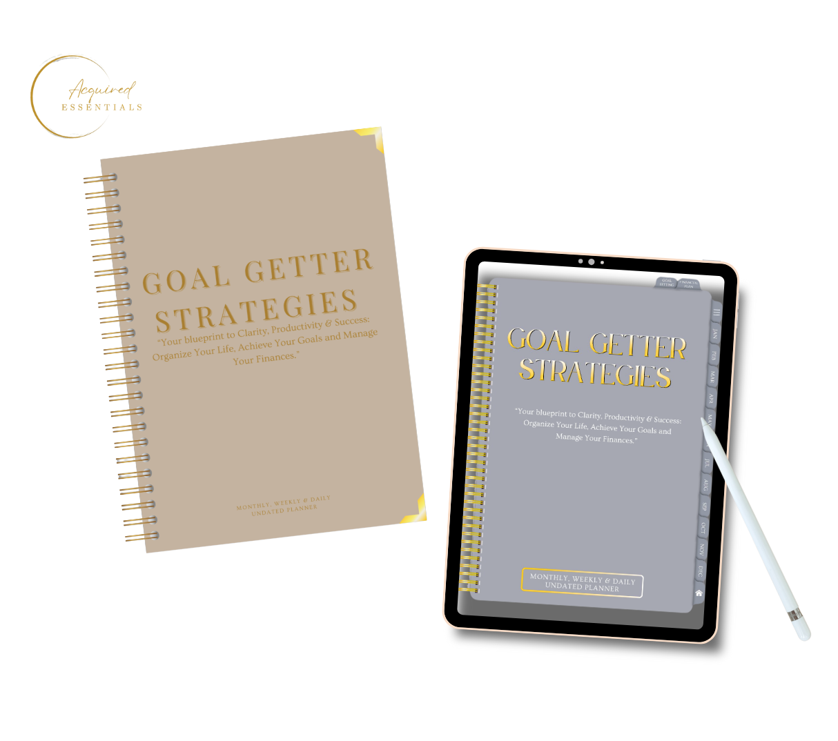 Goal Getter Bundle – Physical + Digital Planner